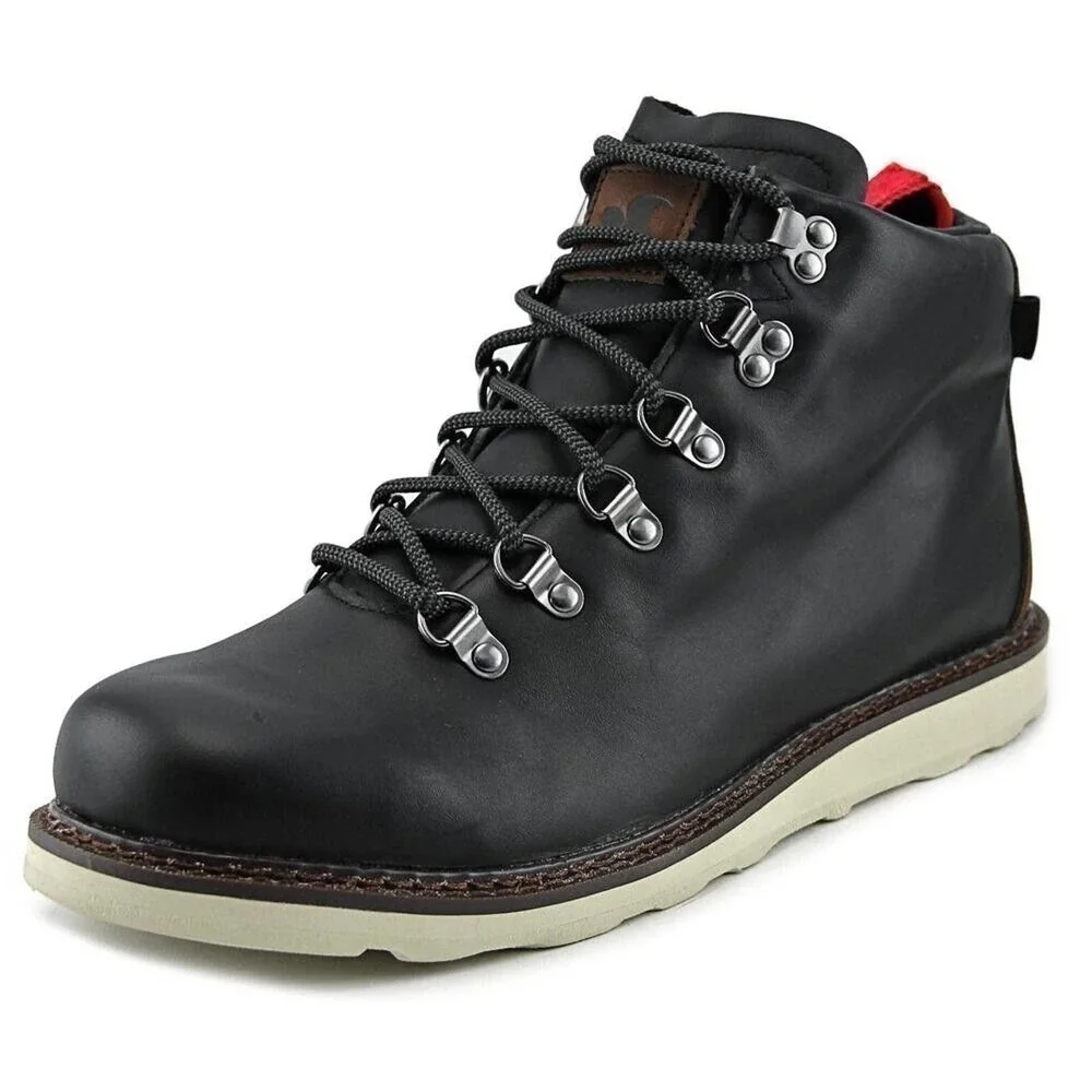 DVS Yodeler Black Leather Snow Boots BMX DC MOTO Skate Rare Men's Size 8